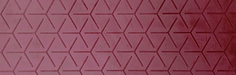 SIBU 22719 SA - FL CUBE VELVET Bordeaux 2600x1000x2,2mm